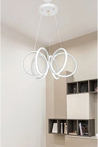 Home Modern Kıvrımlı Sarkıt Led Avize Beyaz Işık Oturma Odası,mutfak