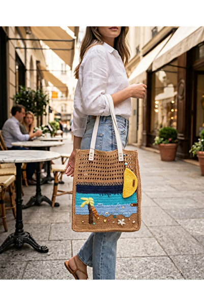 Atb Design Sahil Temalı El Yapımı Çanta