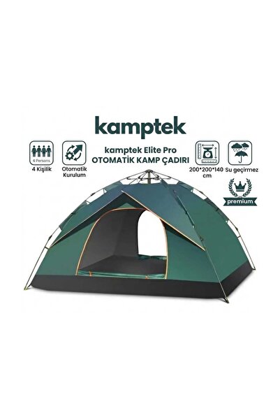 kamptek kamp teknolojisi Camp One Dört mevsim 4 Kişilik Çift Katmanlı Otomati...