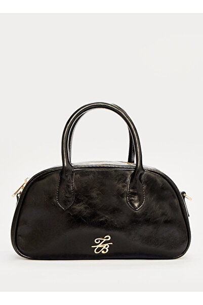 Ted Baker Siyah Tb Logolu Vintage El Çantası