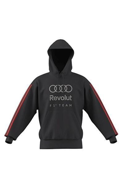adidas KE6787 AU DNA HS M Siyah Kapüşon Normal Baskılı Erkek Sweatshirt