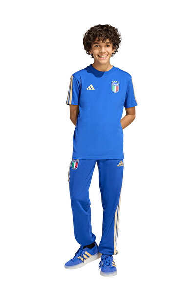 adidas Mavi Erkek Çocuk T-Shirt JY9540 FIGC KIDS TEE