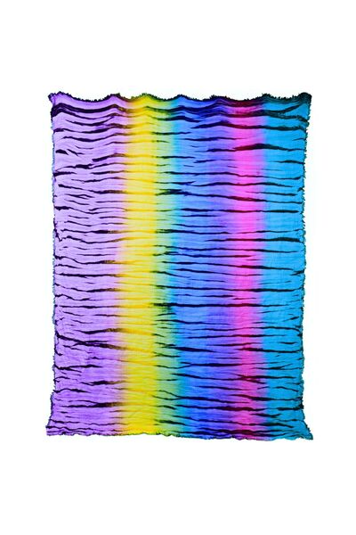 Püskül Tekstil Lüks Muslin Throw Battaniye Geniş 135x170 cm-100% Pamuk Yumuşa...