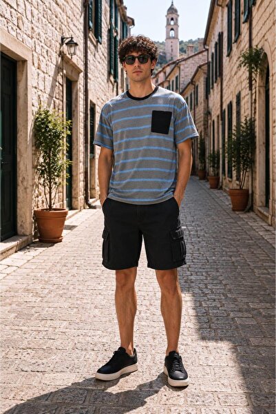 ALEXANDERGARDI Pocket Detail Striped T-shirt
