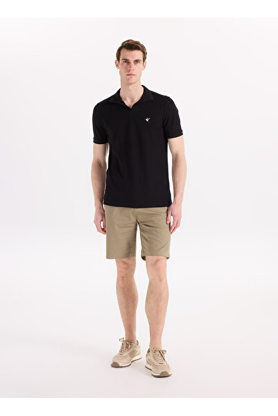 Fabrika Haki Erkek Slim Fit Bermuda Şort F6SM-SHT 2502
