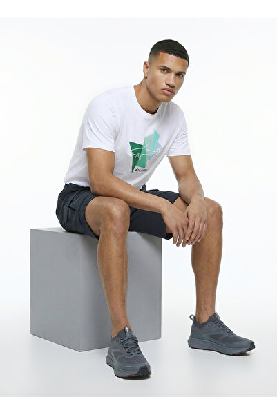 Discovery Expedition D6SM-TST3781 Beyaz Bisiklet Yaka Relaxed Fit Erkek T-Shirt