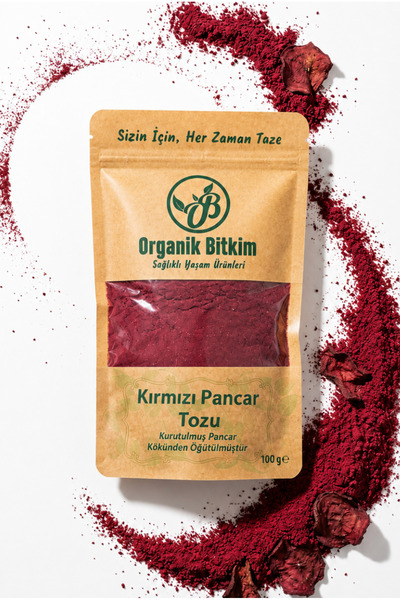 OB Organik Bitkim Kırmızı Pancar Tozu (Öğütülmüş) 100 gr