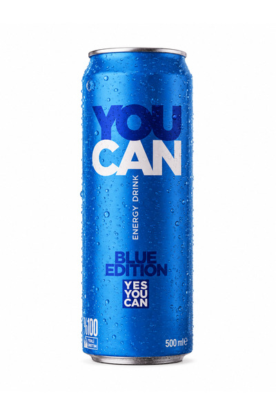 YOU CAN Blue Edition Enerji İçeceği 500 ml 24'lü