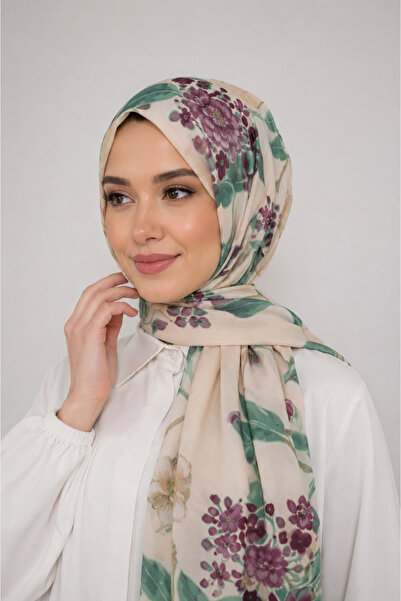 RAŞEL DESİGN Bursa İpeği Floral Şal