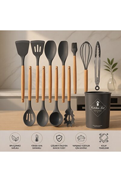 Convoy 12' Piece Heat Resistant Silicone Fireproof, Scratch Resistant, Non-St...