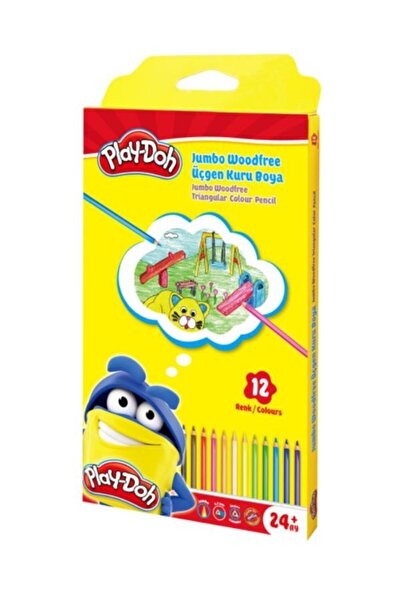Play Doh Dry Paint 12 Colors Triangle Jumbo Woodfree