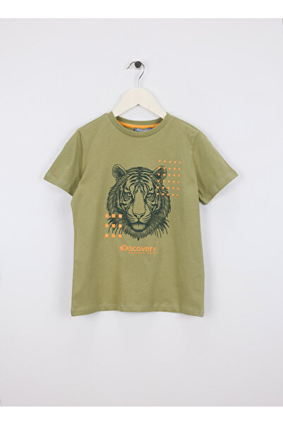 Discovery Expedition Yeşil Erkek Çocuk Baskılı T-Shirt D6SB-TST3004