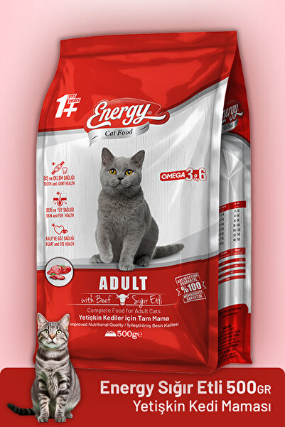 Energy 500 G Sığır Etli Yetişkin Kedi Maması