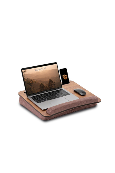 Vigo Wood Minderli Laptop Sehpasi Ceviz-LS013