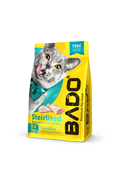 BAD0 Hrana uscata pentru pisici sterilizate, cu carne de pui, 1.5 kg,alimenta...