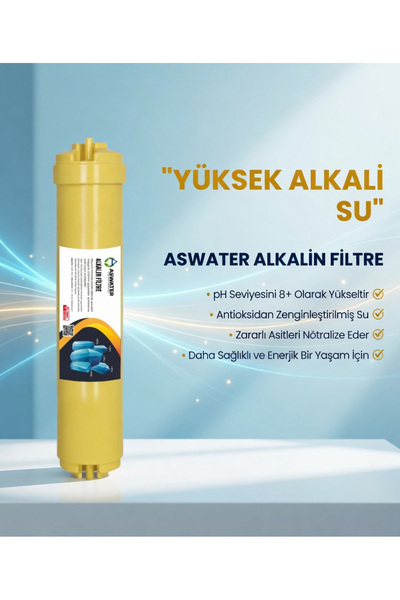 As Water Alkali Filtre Yüksek PH