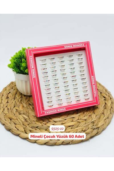 Sedef 9325 Mineli Çocuk Yüzük 60 Adet
