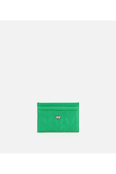 Hotiç Women's Leather Green Card Holder