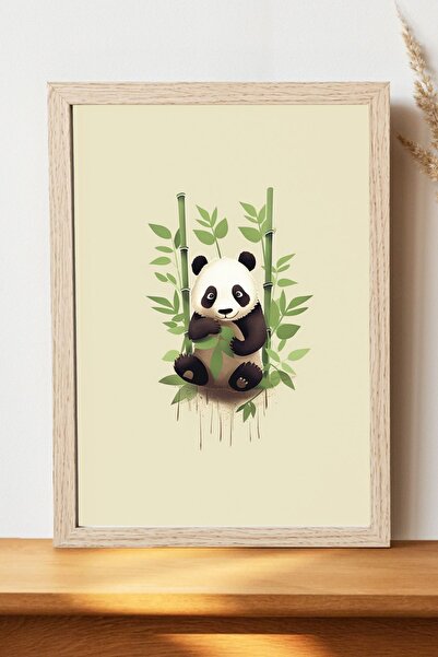 Luna Marissa Αφίσα Panda - Αφίσα τοίχου από γυαλιστερό χαρτί χωρίς πλαίσιο