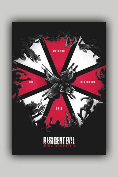 Luna Marissa Resident Evil Umbrella Poster - Çerçevesiz Duvar Posteri