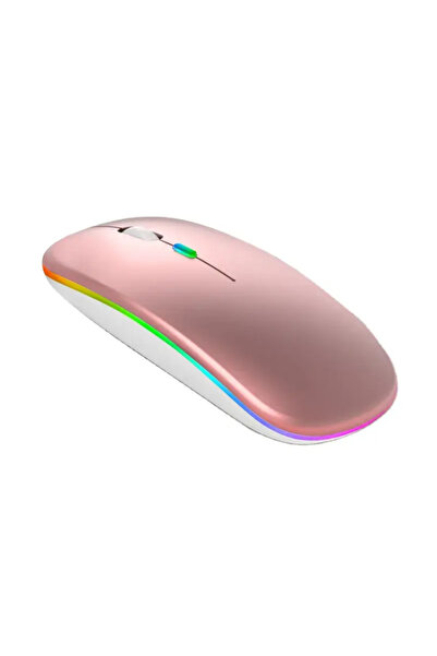 ABYZ Mouse de gaming wireless RGB, Bluetooth 5.1 și 2.4 GHz, încărcare USB, s...