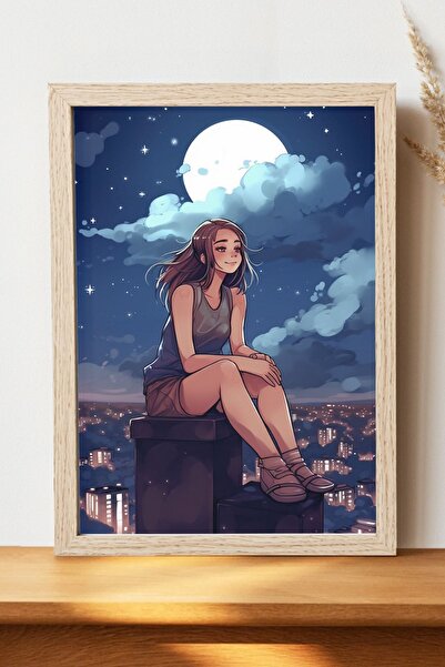 Luna Marissa Αφίσα Anime - Αφίσα ψηφιακής τέχνης από χοντρό χαρτί χωρίς πλαίσιο