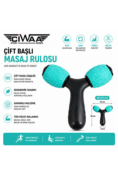 CIWAA CWA-945 Hand Massage Roller Double Head