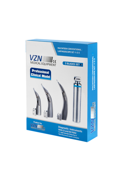VZN LARİNGOSKOP SET MACİNTOSH CONVENTİONAL 1 2 3 BLADE