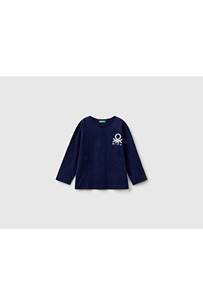 United Colors of Benetton Boy's Red Benetton Logo T-Shirt