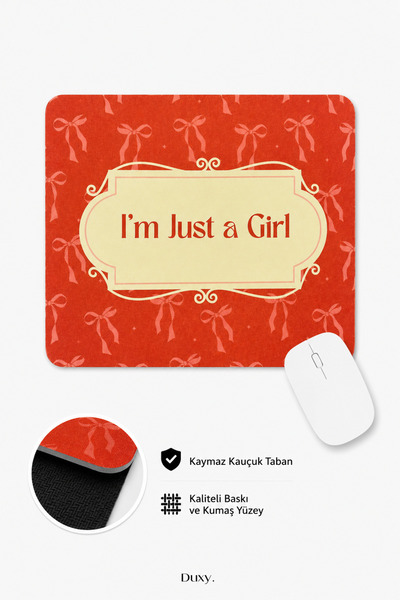 Duxy Mouse pad cu inscripții, 23x19 cm, bază anti-alunecare, confortabil și m...