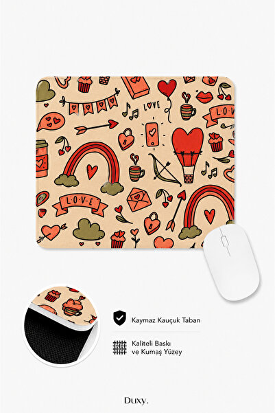 Duxy Mouse pad cu model, 23x19 cm, bază anti-alunecare, confortabil și moale,...