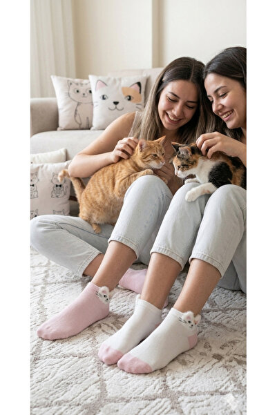 HEREN 2'li Kedi Tüylü Patik
