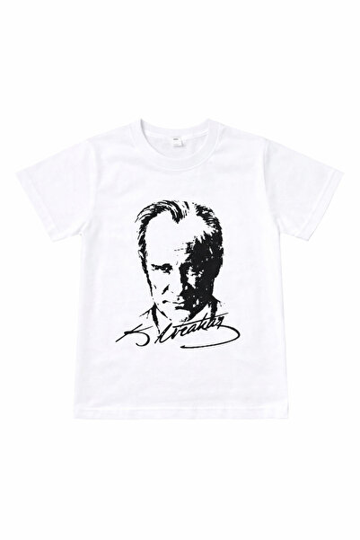 HER ŞEY NOTA www.herseynota.com Tricou unisex pentru copii, semnat de Atatürk...