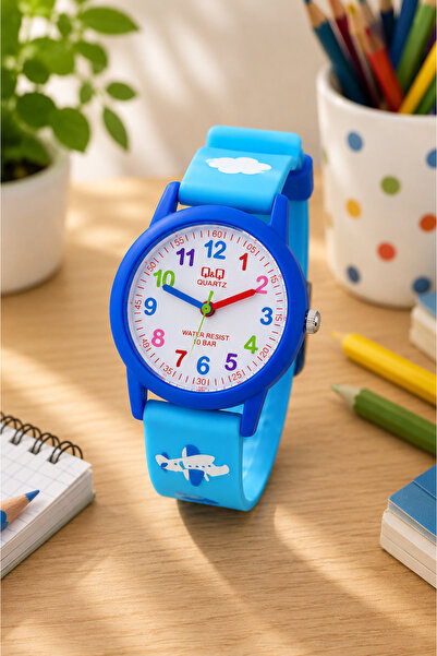 Q&Q 10 Atm Waterproof Boy's Wristwatch with Silicone Strap