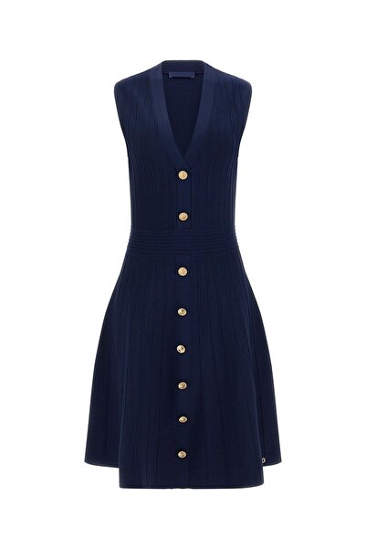 Guess V neck sweater dress