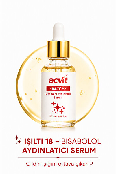 Acvit إيشيلتي 18 بيسابولول سيروم تفتيح البشرة 30 مل |   مضاد للعيوب ومعادل لو...