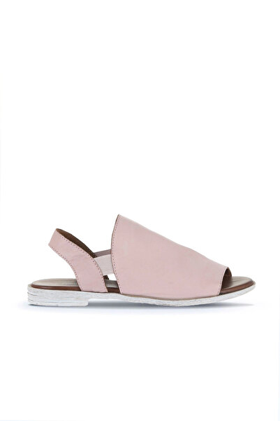 Bueno Shoes Sandale plate de damă din piele Dusty Rose 01wa3008