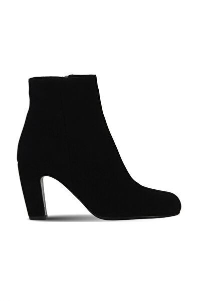 Bueno Shoes Black Suede Women's Heeled Boots 42Wb6278