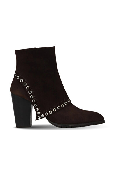 Bueno Shoes Brown Suede Women's Heeled Boots 33Wb14005