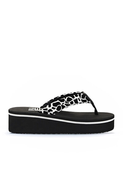 Bueno Shoes Дамски чехли на платформа с тигров принт 26wt190244