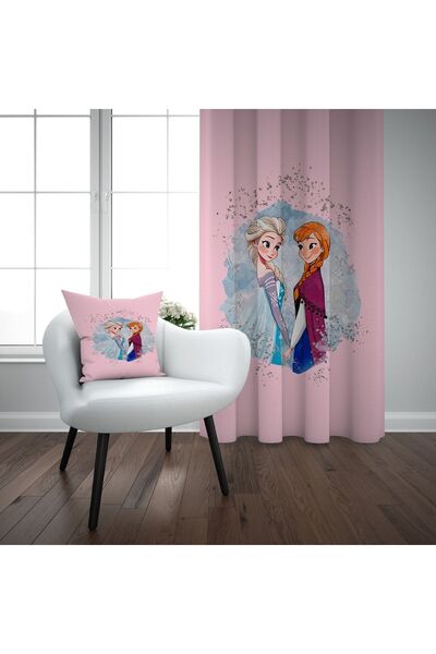EVSEHOMES Pink Else Anna Desen Camera Copiilor Cortina Fundal cu o singura aripa