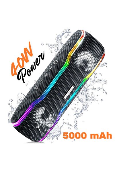 RUNMUS Boxa Portabila BeatBoom, 40W, Bluetooth 5.3, 100db, Acumulator 5000 mA...