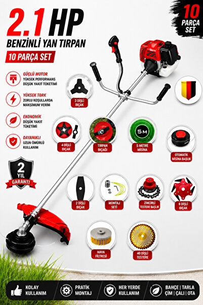 Jetta Power Tools Kimmeer Plus 2.1hp Tam Profesyonel Bronz Piston Benzinli Ot...