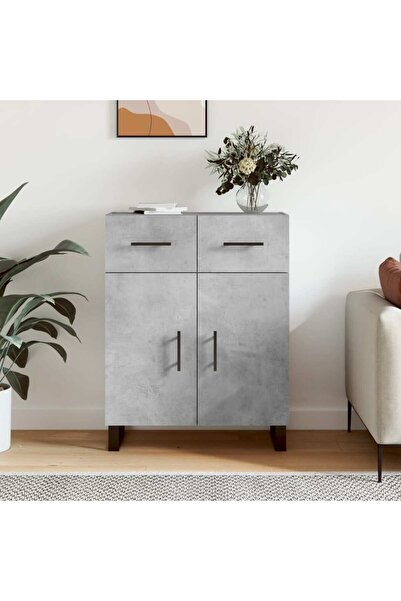 Concept Servantă, gri beton, 69,5x34x90 cm, lemn compozit