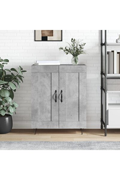 Concept Servantă, gri beton, 69,5x34x90 cm, lemn compozit