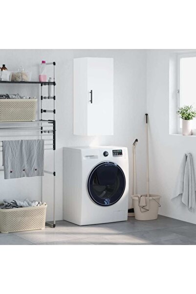 Concept Dulap montat pe perete, alb, 34,5x34x90 cm