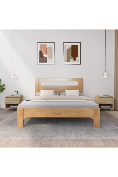Concept Noptiere, 2 buc., stejar sonoma, 50x46x50 cm, lemn prelucrat