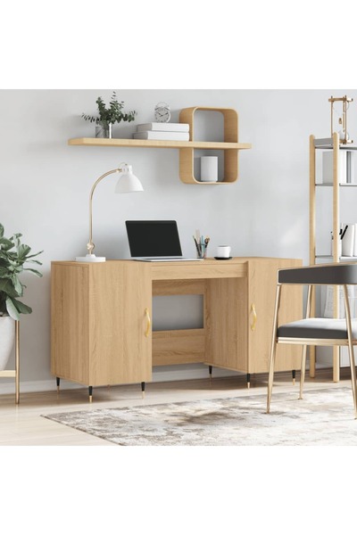 Concept Birou, stejar sonoma, 140x50x75 cm, lemn compozit
