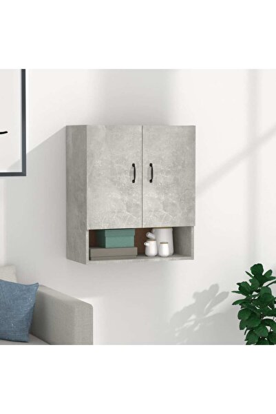 Concept Dulap de perete, gri beton, 60x31x70 cm, lemn prelucrat