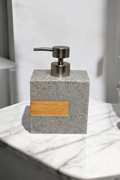 Bereketli Store 430 ml Marble Look Liquid Soap Dispenser – Bathroom Kitchen S...